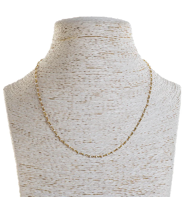 Gold Bead Chain Necklace-Nava Zahavi Yellow Gold and Pearl American Beauty Necklace