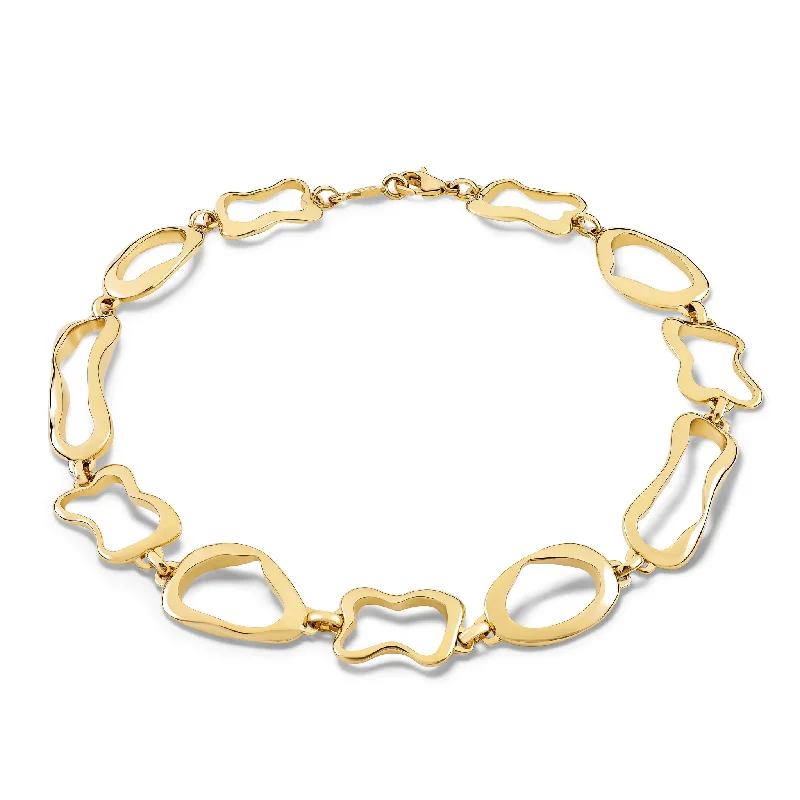 Designer Bar Necklace-Pâtisserie 16 Necklace Yellow Gold