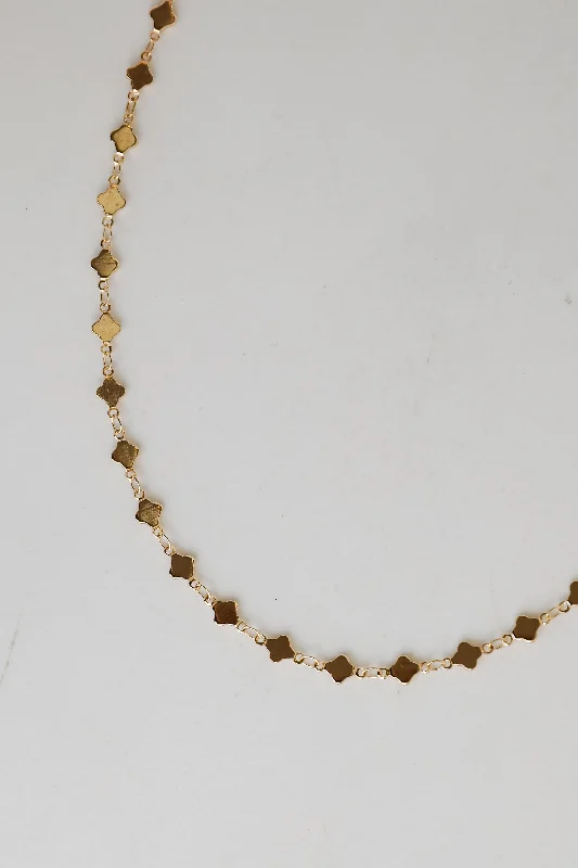 Delicate Gold Necklace-Victoria Gold Chain Necklace