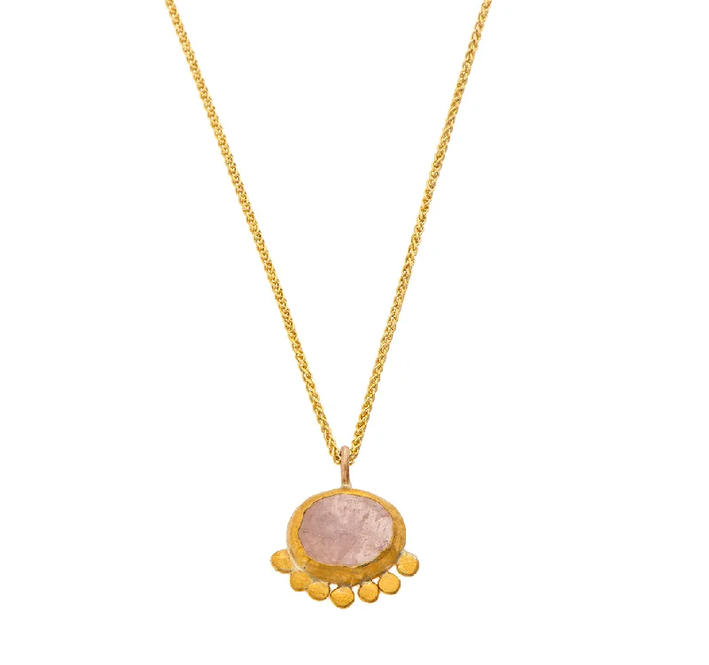 Bead Chain Necklace-Nava Zahavi Blush Pink Necklace