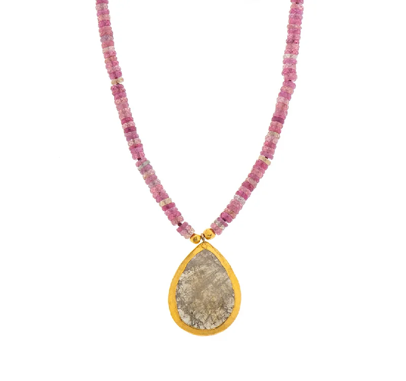 Classic Chain Necklace-Nava Zahavi Yellow Gold Ruby Sapphire Bloomsbury Necklace