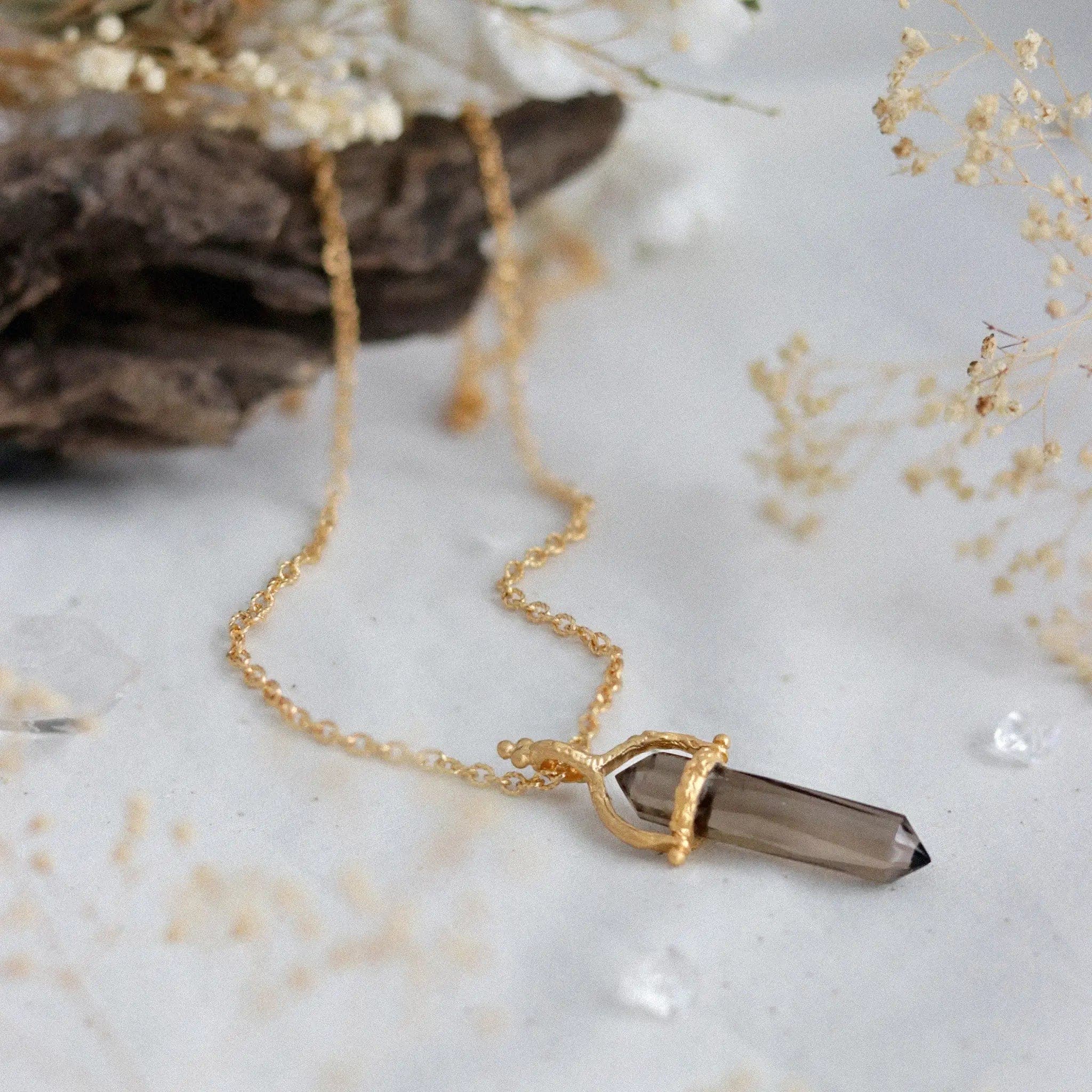 Bright Gold Pendant Necklace-Bold to be • Necklace