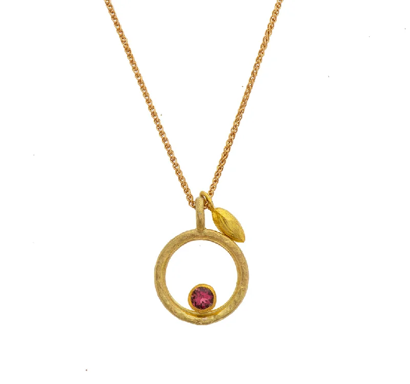 Sapphire Pendant Necklace-Nava Zahavi Ring of Hope Necklace