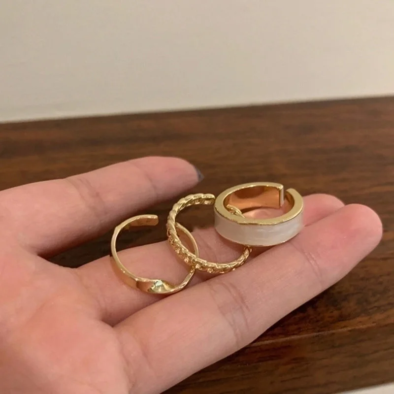 28# Open Ring-Real Gold Plating 3-Piece Set