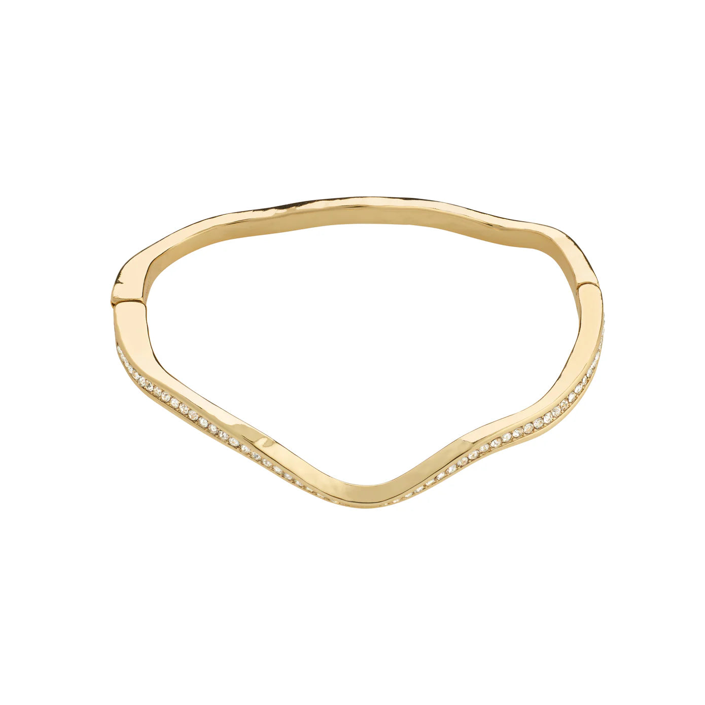 Luxury Gold Bracelet-True Gold Plated Crystal Bangle