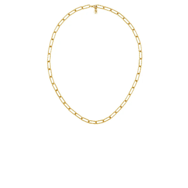 Dainty Beaded Necklace-Gold Glitter Chain Necklace