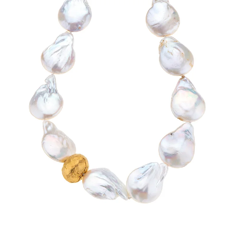 Elegant Diamond Necklace-Nava Zahavi Giant Pearl Necklace