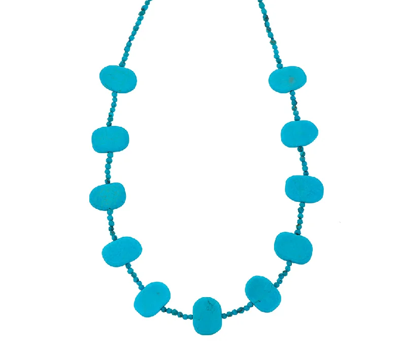 Stylish Beaded Necklace-Nava Zahavi Arizona Turquoise Neckalce