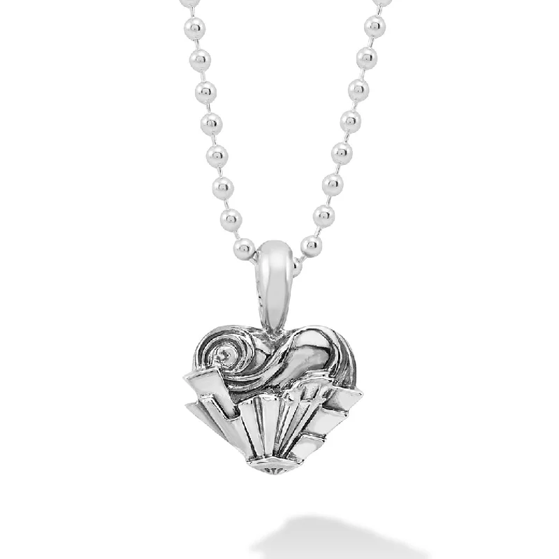 Sterling Silver Pendant Necklace-Hearts of LAGOS Heart of Chicago Pendant Necklace