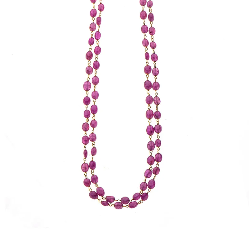 Bridal Crystal Necklace-Nava Zahavi Ruby Radiance Necklace