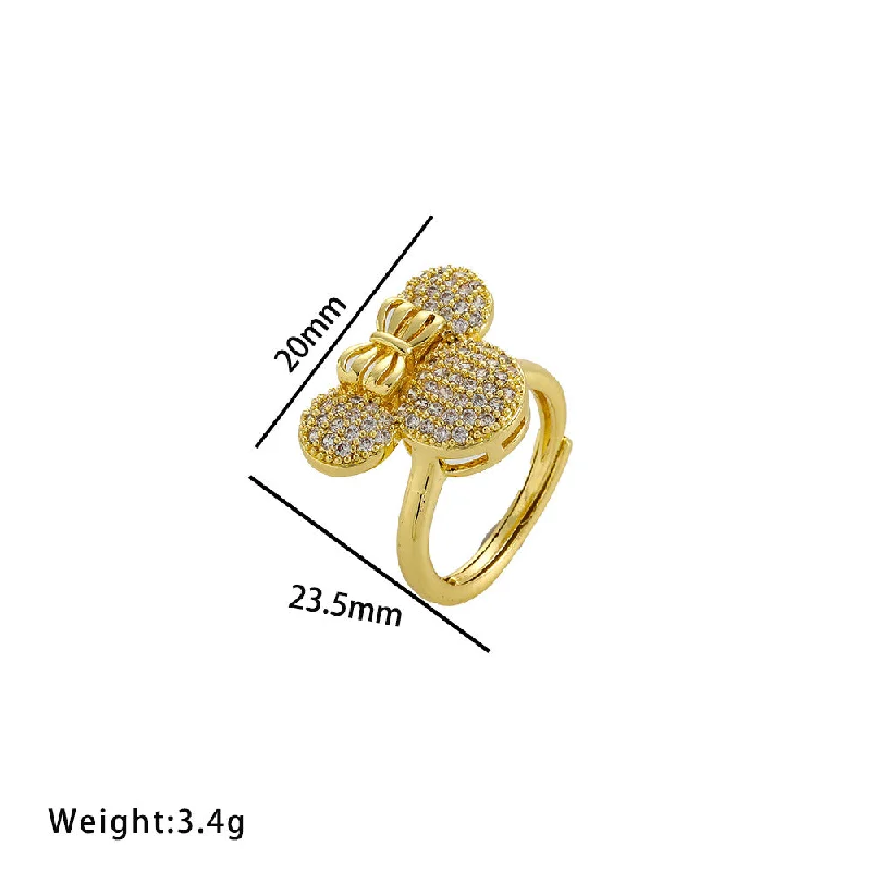 8967 Gold Mickey Ring