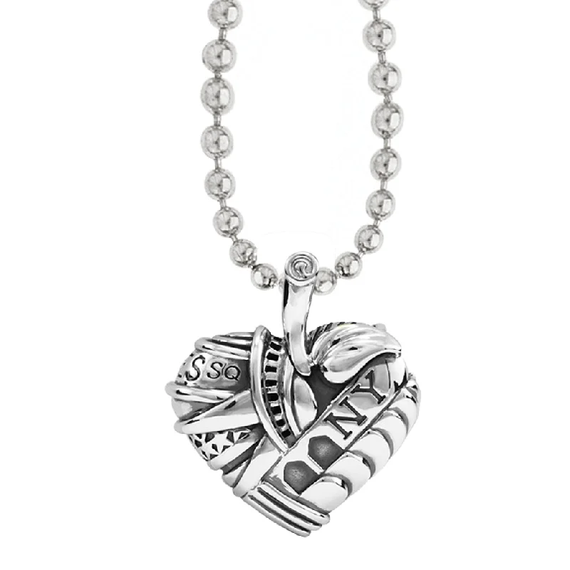 Silver Infinity Necklace-Hearts of LAGOS Heart of New York Pendant Necklace