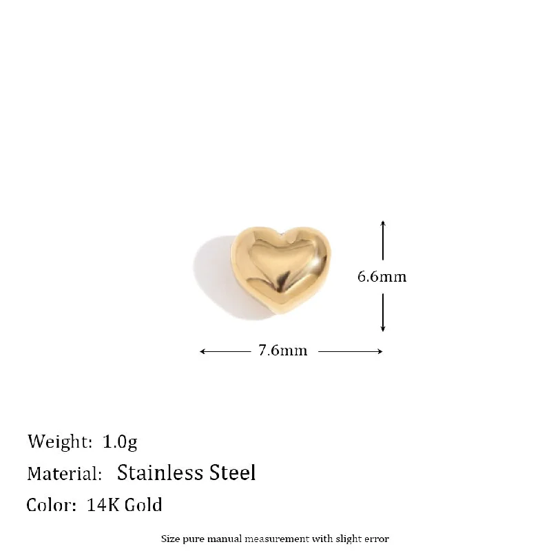 Large Perforated Love Pendant - Gold