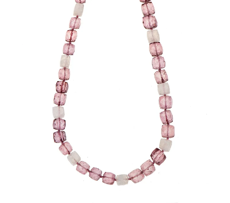 Unique Silver Necklace-Nava Zahavi Pink Topaz and Moonstone Necklace