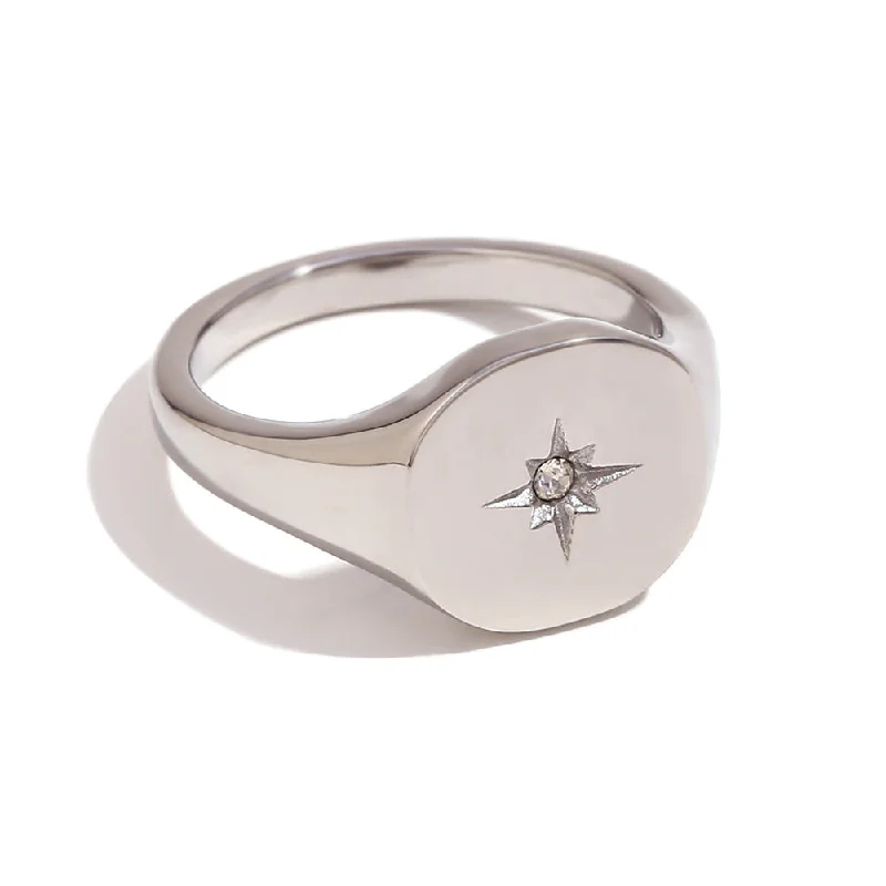 North Star Seal Ring - Steel 6