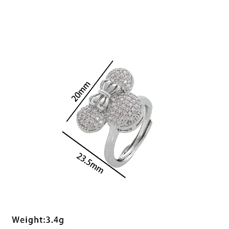 8967 Silver Mickey Ring