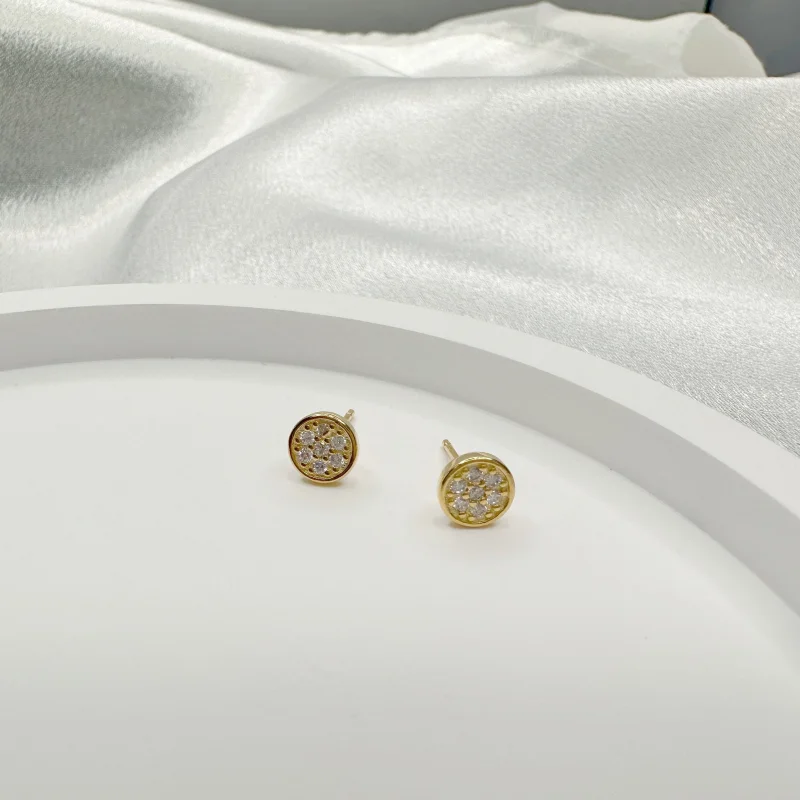 Golden White Diamond 1 Pair