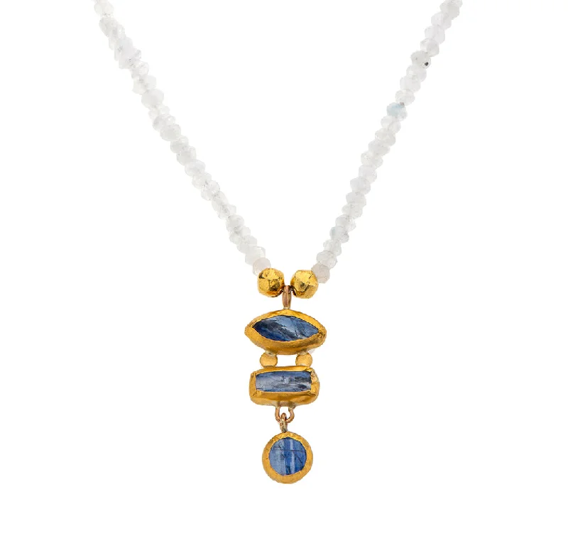 Bright Sapphire Necklace-Nava Zahavi Queen's Island Necklace