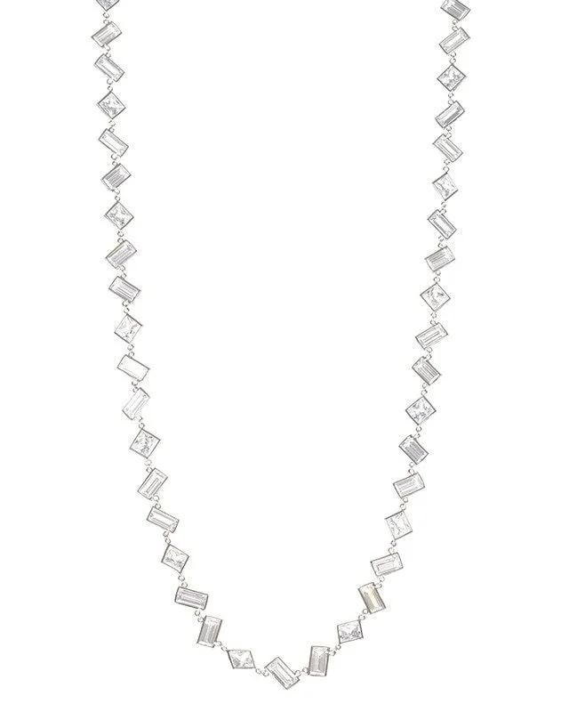 Simple Bar Necklace-Multi Shape Elongated Necklace