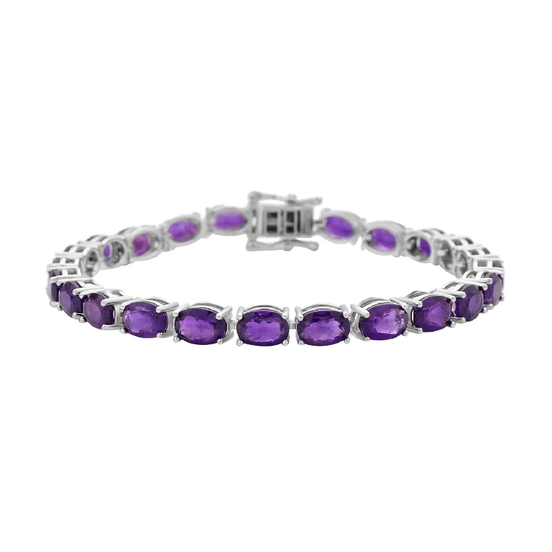 Sapphire Charm Bracelet-Amethyst Tennis Bracelet