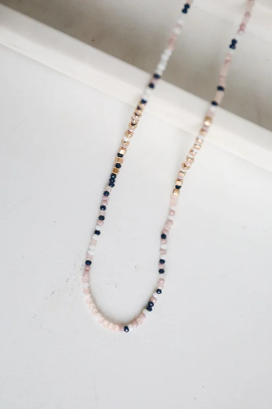 Heart Pendant Necklace-Eden Multi Beaded Necklace