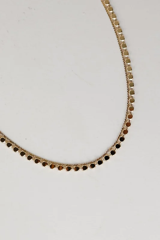 Classic Diamond Necklace-Leah Gold Layered Necklace