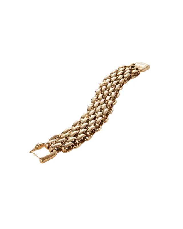 Layered Gold Bracelet-Penelope Bracelet - Gold