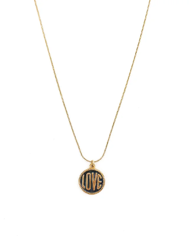 Heart Shaped Gold Necklace-Madison Love Coin Necklace