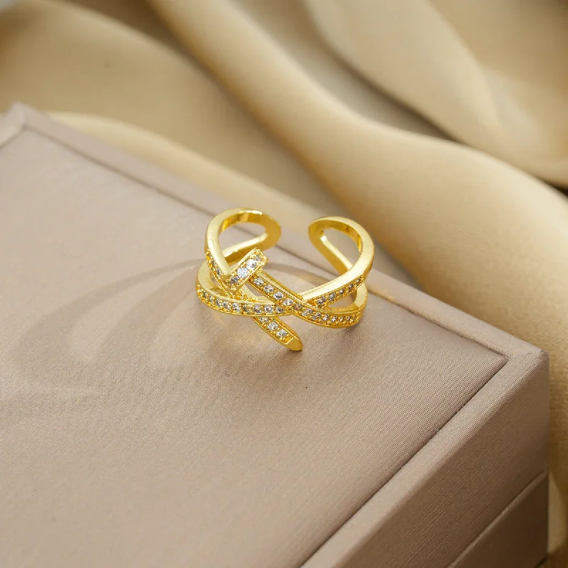 653 Nail Ring Gold