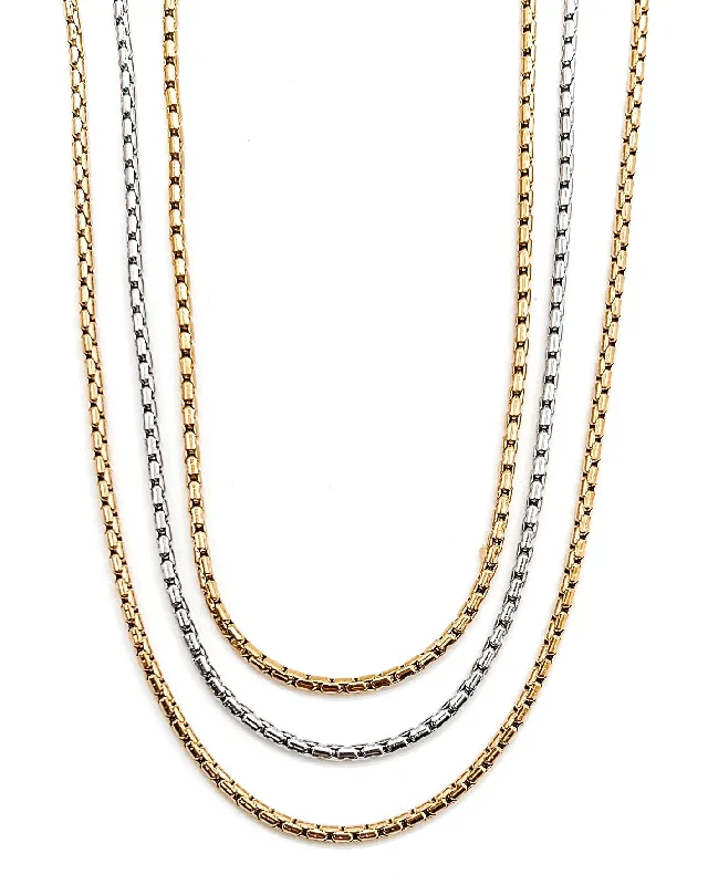 Small Gold Necklace-Pendalton Dainty Layering Necklace || Choose Length + Color