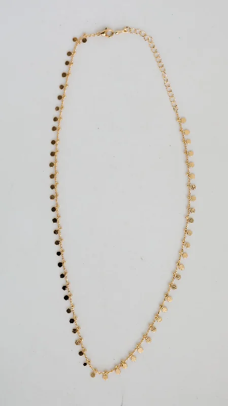 Pearl Chain Necklace-Jamie Gold Chain Necklace