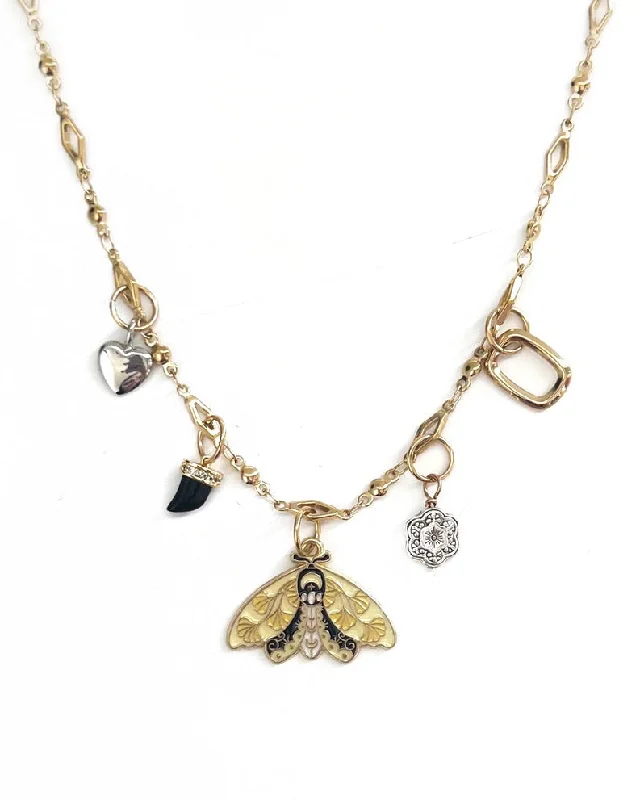 Custom Gemstone Pendant Necklace-Fefe Limited Edition Butterfly Charm Necklace || Choose Style