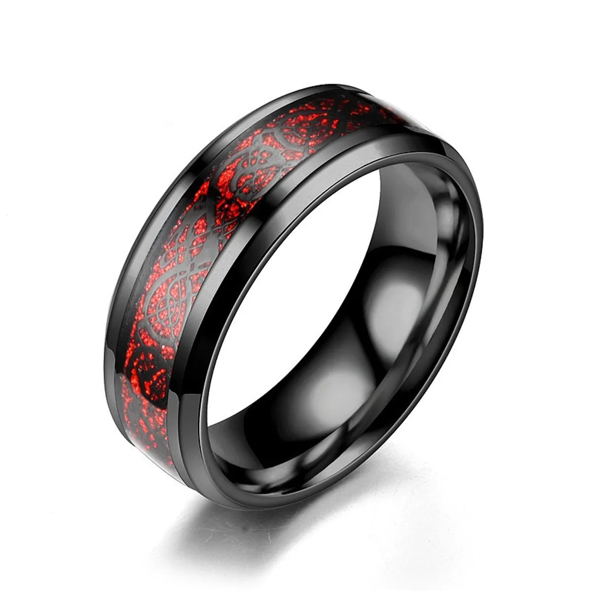 Black Ring-Red Background Black Film