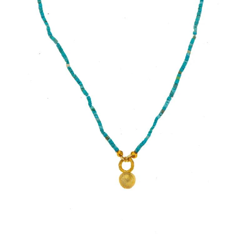 Modern Pendant Necklace-Nava Zahavi Bohemian Turquoise Necklace