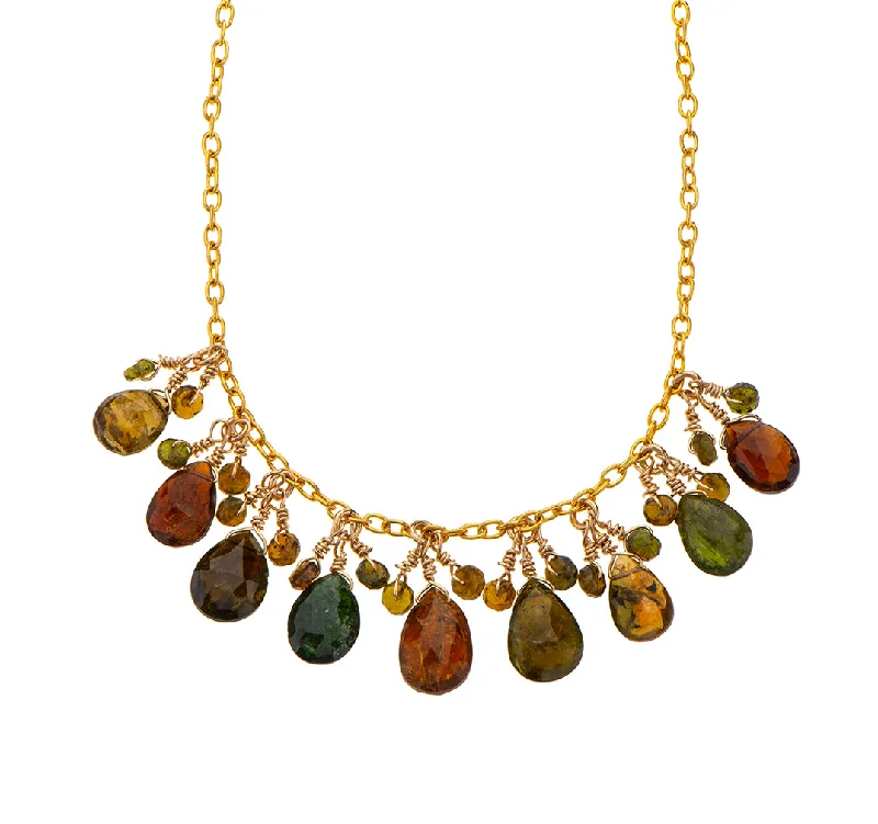 Layered Crystal Necklace-Nava Zahavi Mixed Tourmalines