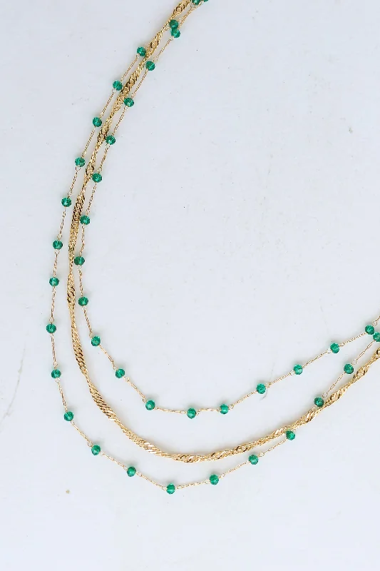 Custom Beaded Necklace-FINAL SALE - McKenna Beaded Layered Necklace