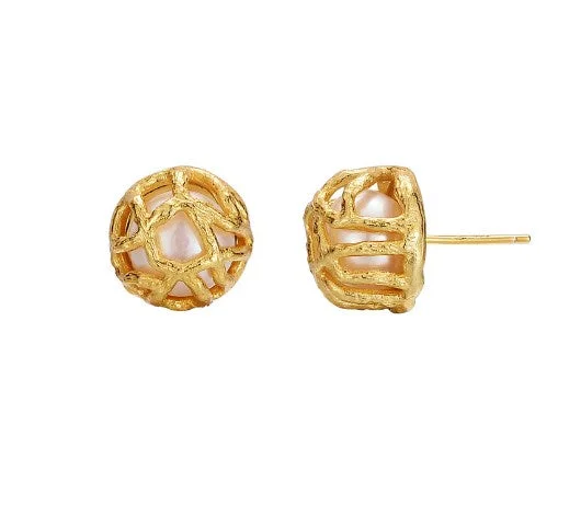 18K Gold (with Silver Earnuts)