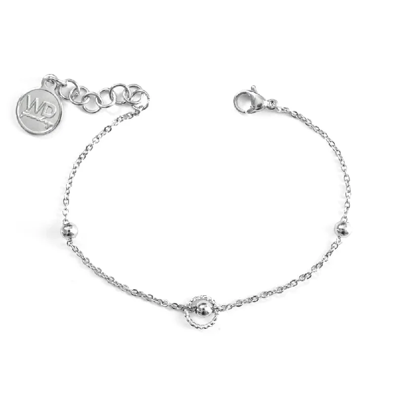 Diamond Tennis Bracelet-Anillo Silver Bracelet