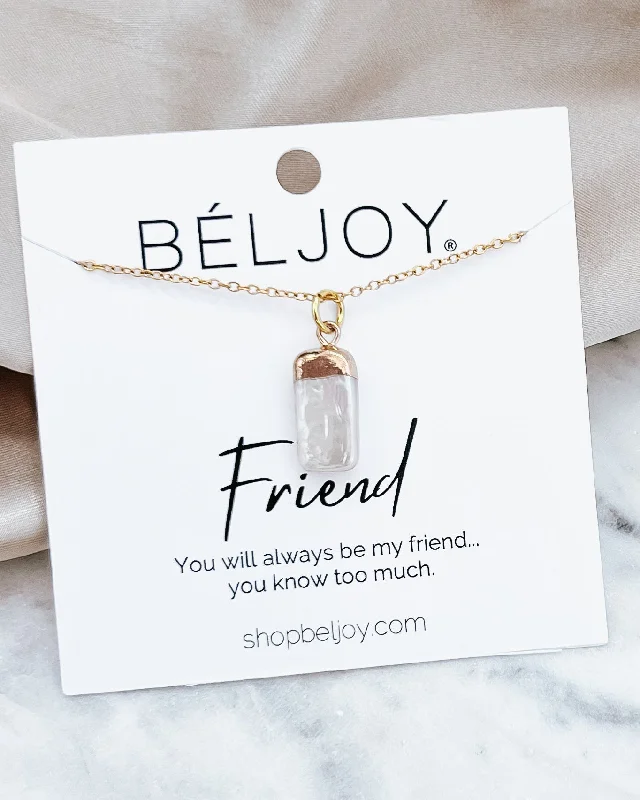 Sparkling Silver Necklace-Friend Gift Necklace 02