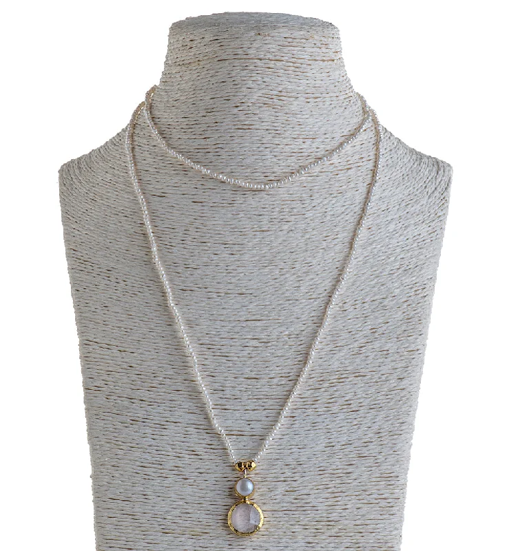 Elegant Silver Necklace-Nava Zahavi Pearls of Wisdom Necklace